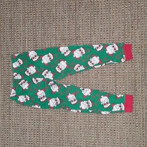 5/$10 Holiday Time size 4T toddler boys pajama pants Santa graphic says Yo Yo yo